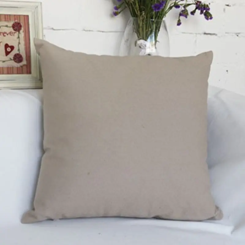 Free shipping high quality canvas invisible zipper solid color sofa