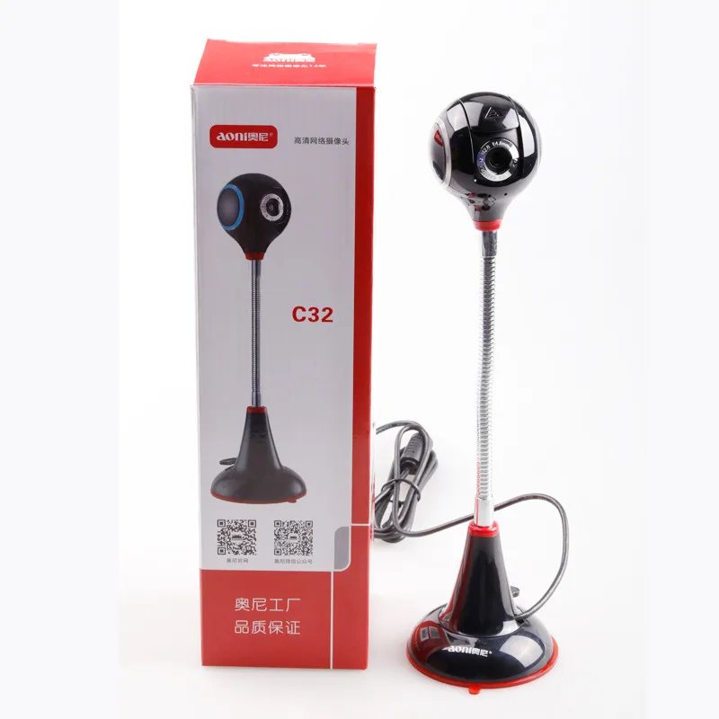 Компьютерная HD камера Aoni C32 с микрофоном настольный usb накопитель для ноутбука 1080