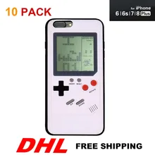 10 шт./партия Классический держатель для Тетриса ручные игровые проигрыватели играть тетрис игра телефон чехол Подарок для ребенка для Iphone 8 7 6 6 S Plus