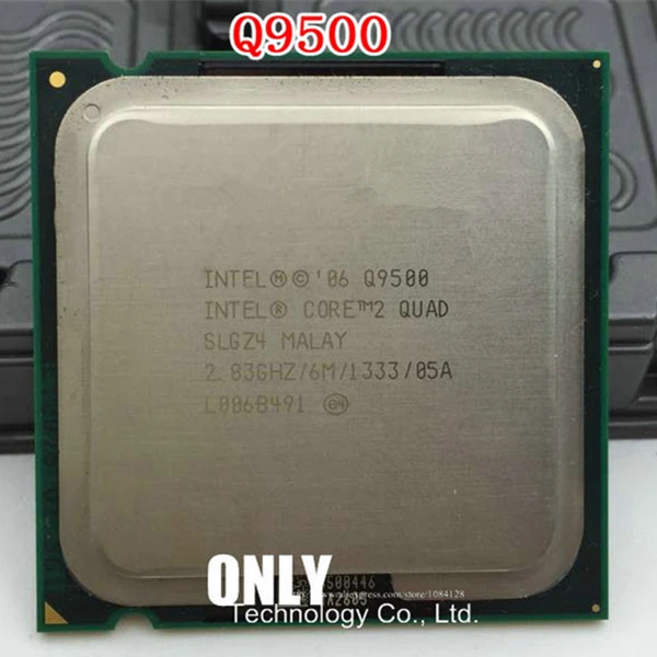 Процессор intel Core2 QUAD Q9500 cpu/2,83G/LGA775/6 MB cache/Quad-CORE/FSB1333/45nm/с надписями