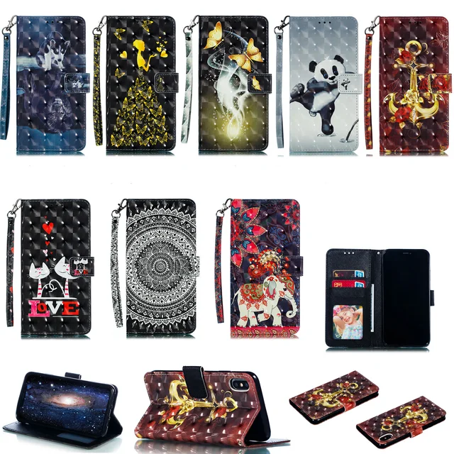Best Offers PU Leather Bag Cover Wallet Stand Feature leather Flip Phone Case For Samsung S8 S8Plus S9 S9Plus S10 S10Lite S10Plus