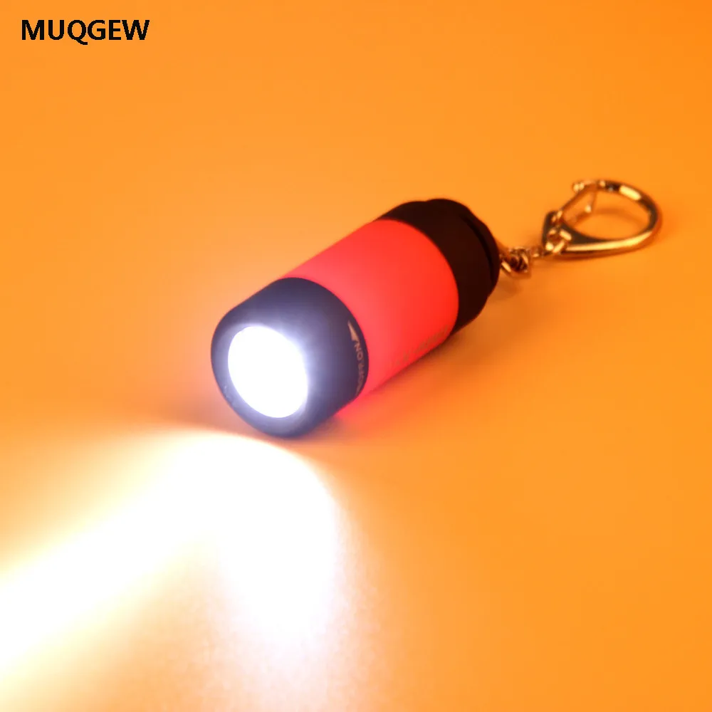 

LED Mini-Torch 0.3W 25Lum USB Rechargeable LED Torch Lamp Keychain mini torch bright light 2018 led flashlight