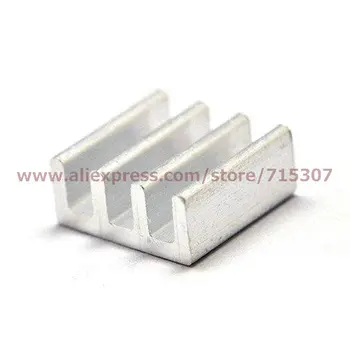 

PHISCALE 50pcs 11*11*5 / 11x11x5mm Aluminum heat sink used for RAM chips
