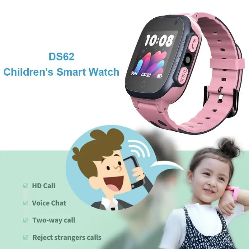 DS62 Детские Смарт часы телефон камера Сенсорный экран SOS Вызов gps-локатор
