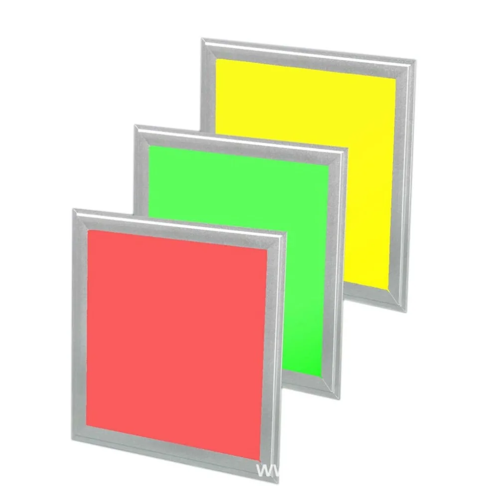 Бесплатная доставка 620x620 мм RGB Светодиодная панель 40 Вт 120лм/Вт ЦВЕТАСТАЯ