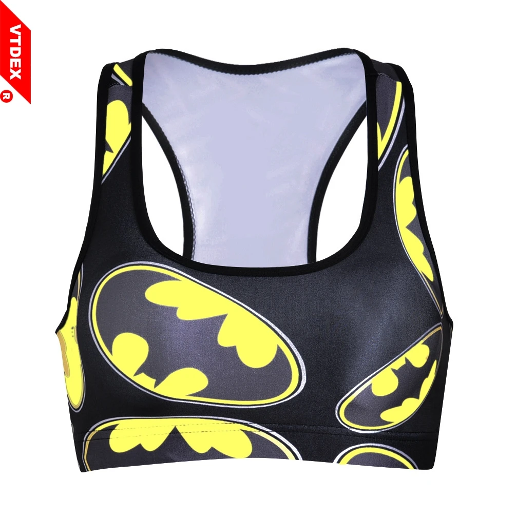 2018 Batman Sports Bras Top Deportivo Mujer Cropped