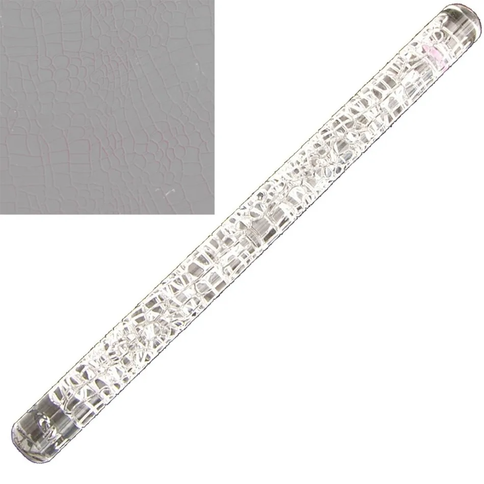 

Crocodile Skin effect Texture Embossing Acrylic Fondant Cake Decorating Rolling Pin Pastry Tools