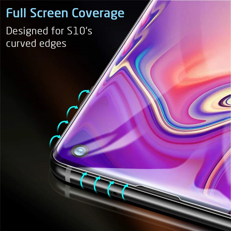 Защитное стекло закаленное для Samsung Galaxy S10/S8/S9 Plus/Note 8/S10 + S/10|Бамперы| |