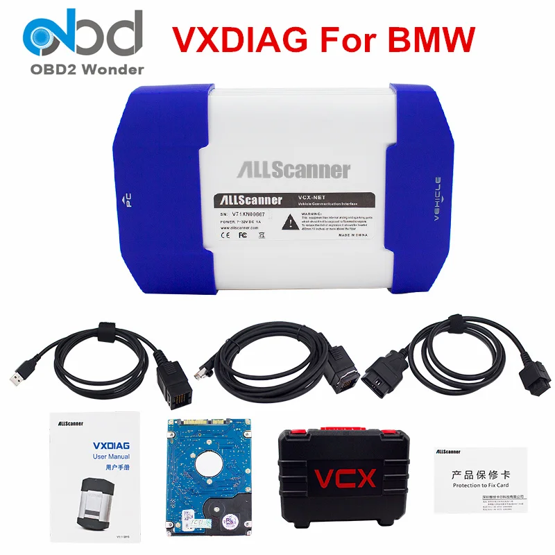 2017 Original VXDIAG VCX NANO For BMW Car Diagnostic Tool With HDD Software 2017.5 Allscanner