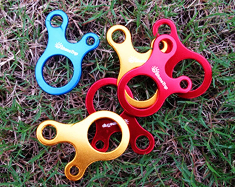 

10pcs a lot Quick Knot Tent Wind Rope Buckle 3 hole Antislip Camping Hiking Tightening Hook Wind Rope Buckles