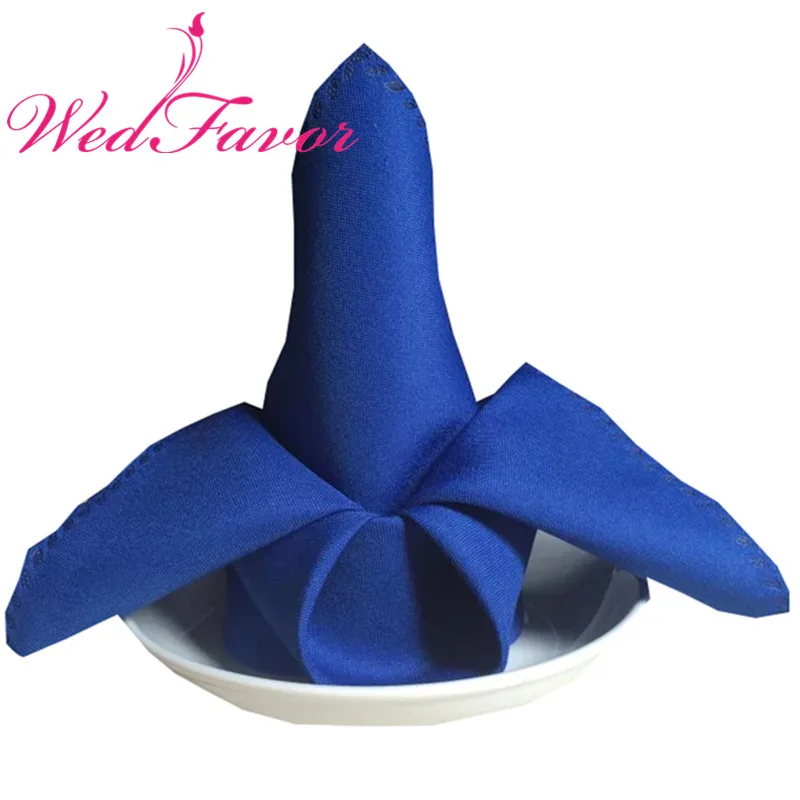 Buy WedFavor 100pcs 45 x 45cm Royal Blue Polyester