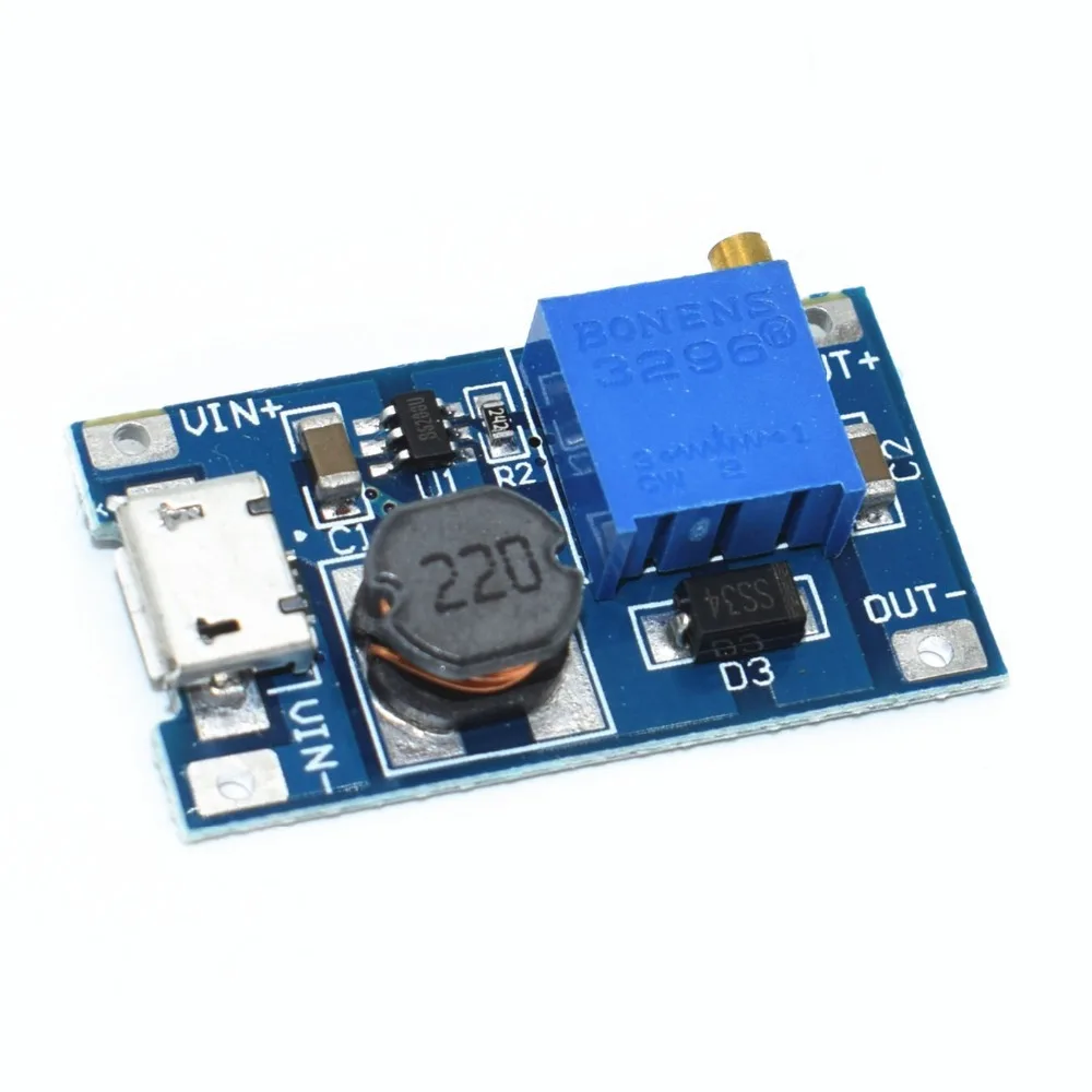 

10pcs/lot MT3608 2A Max DC-DC Step Up Power Module Booster Power Module