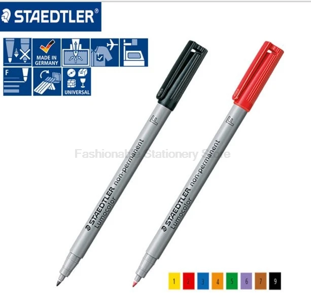 3 шт./партия Staedtler 316 F многоцветная ручка для проецирования на водной основе школьные офисные принадлежности