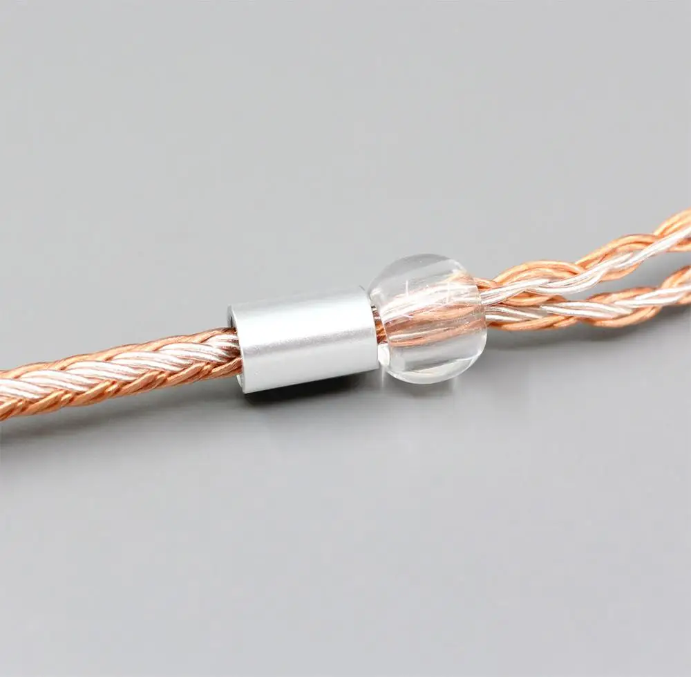 LN006400 16 Cores Silver Plated XLR 3 5mm 2 5mm 4 4mm Earphone Headphone Cable For Audeze LCD XC LCD3 LCD X LCD2