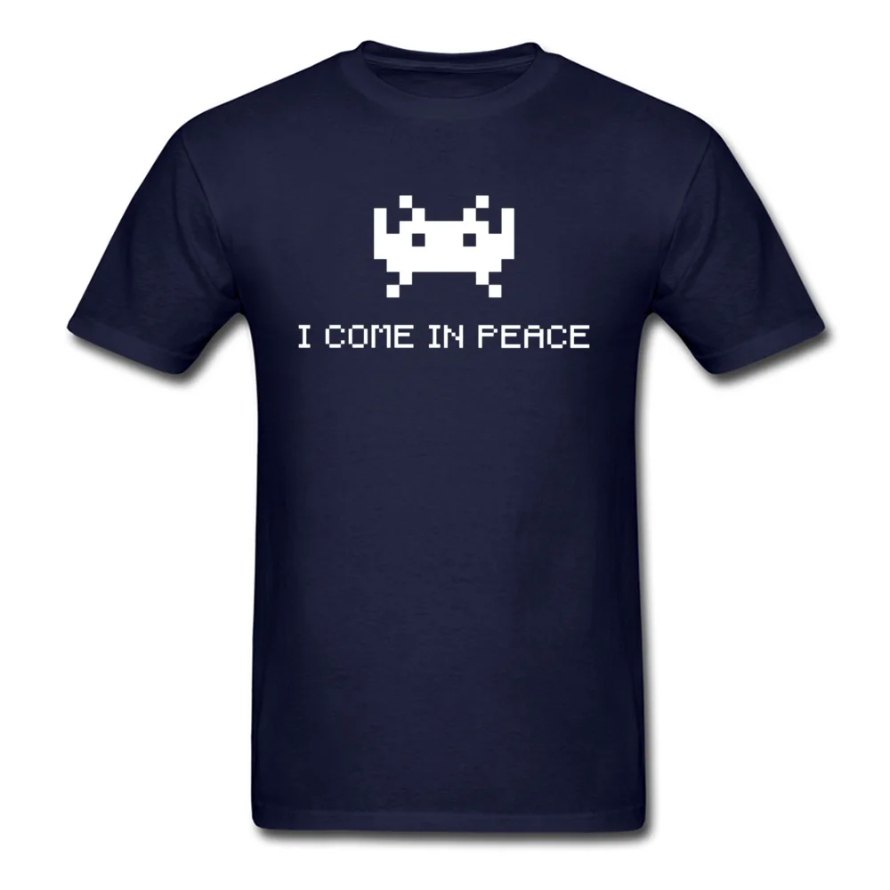 I Come In Peace 13856 T Shirt Comics Short Sleeve High Quality Crewneck 100% Cotton Tops T Shirt T Shirts for Men Summer/Autumn I Come In Peace 13856 navy