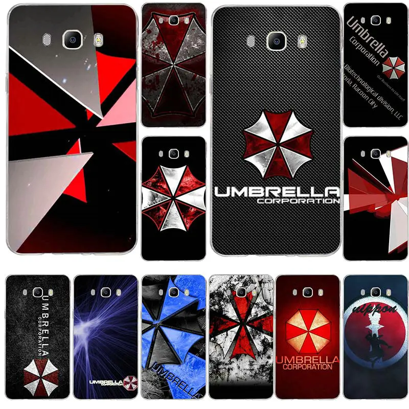 

Umbrella Corporation Soft Silicone TPU Mobile Phone Cases For Samsung Galaxy J5 J7 J3 J2 J1 2016 A7 A5 A3 2017 Shell Cover Cases