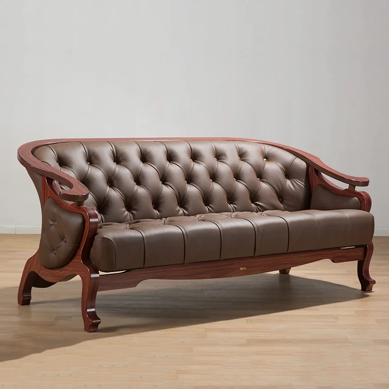 Minimalist modern antique High quality environmental simulation leather single sofa living room furniture elegant sofas