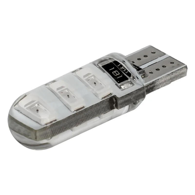 1 шт. T10 W5W силиконовый чехол 6 SMD 5630 5730 светодиодный Стоянкы Автомобилей Автомобиля