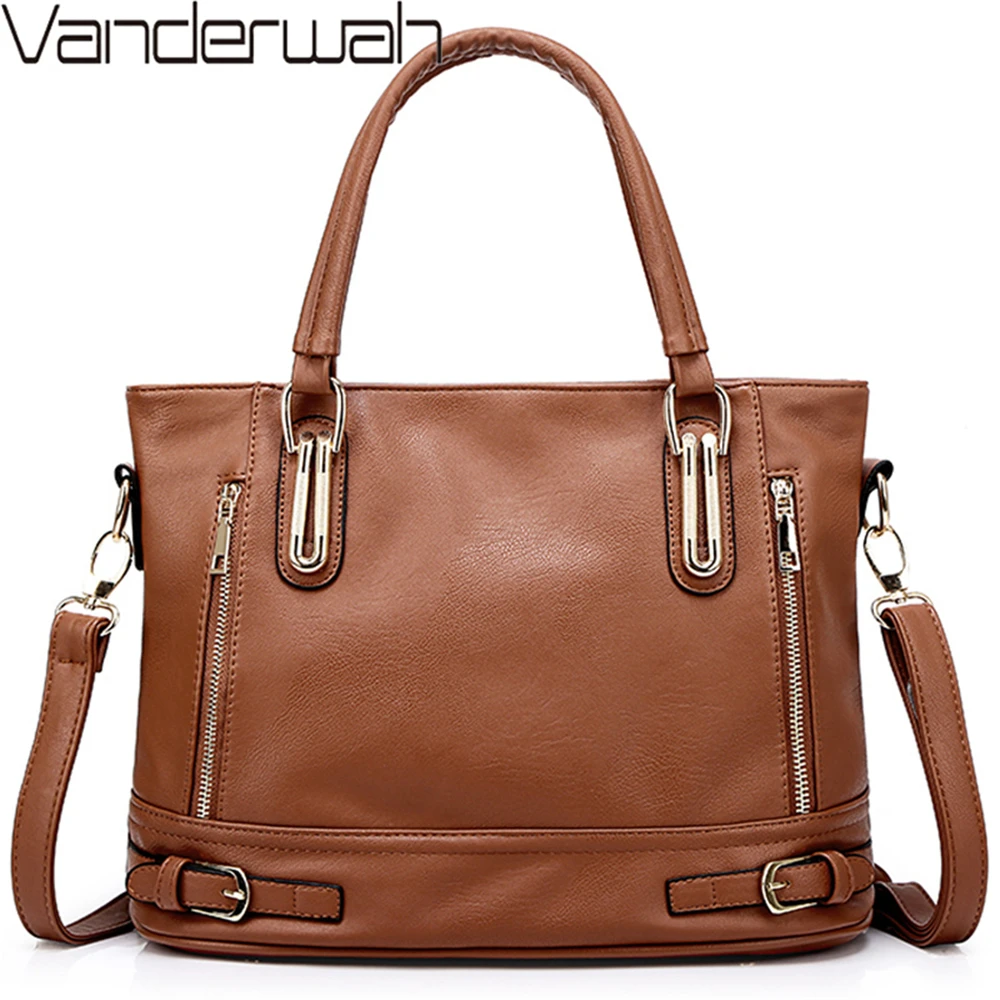 

Sac Bolsa 2019 Vintage Style Women Handbags Leather luxury handbags women bags Designer Large Capacity Tote Bag Ladies Hand Bags