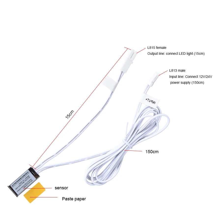 DC 5-24 В ИК ручной развертки сенсор Микровыключатель ручной волновой переключатель для DIY кухонный шкаф освещение 10 см чувство расстояния - Цвет: L813 type