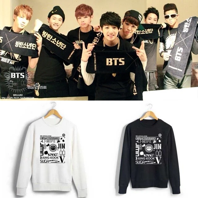 BTS Hoodies 2016 Bts WAKE UP Tokyo concert long sleeve shirts kpop clothes  women men sweatshirts Rap Monster JIN SUGA J-HOPE - AliExpress