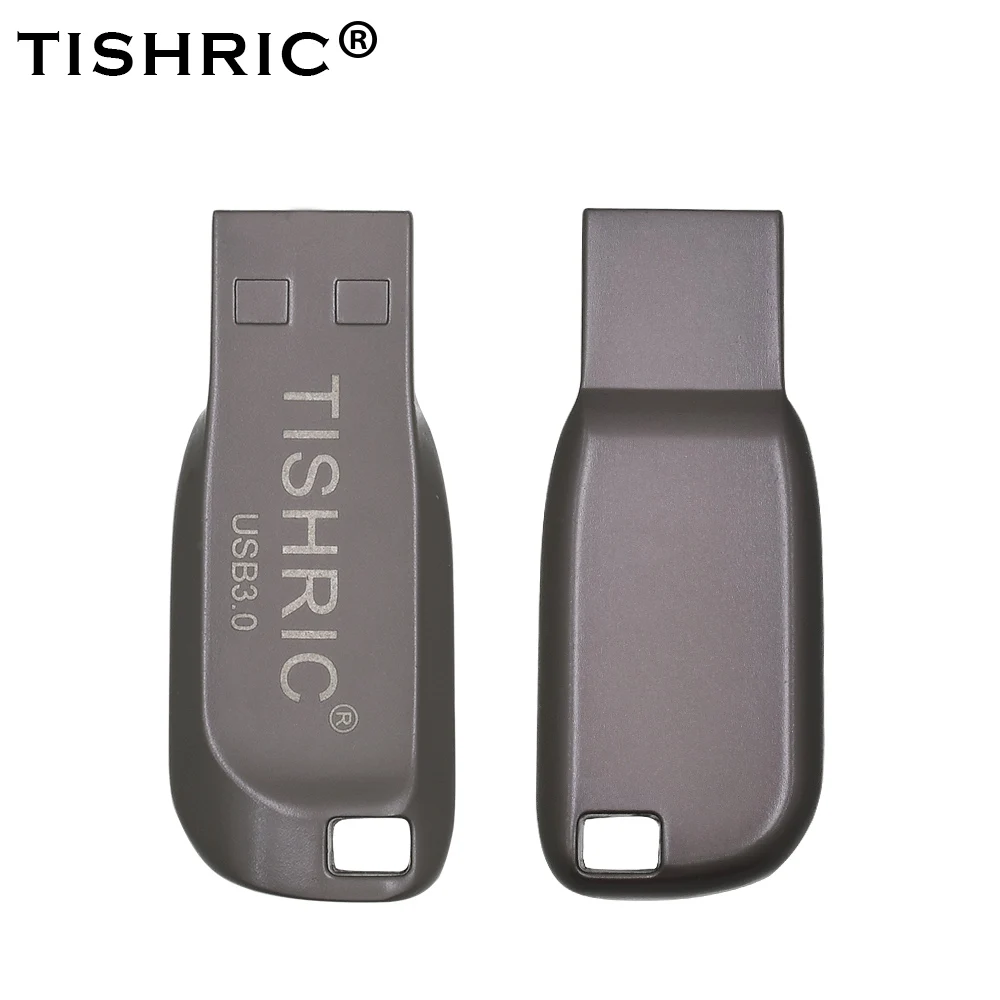 Флеш-накопитель TISHRIC Mini Usb Memory Stick флэш-память Usb 3,0 флеш-накопитель 128 Гб 64 Гб 32 Гб флешки, Usb флеш-карта для портативных ПК - Цвет: TSR632-Gray