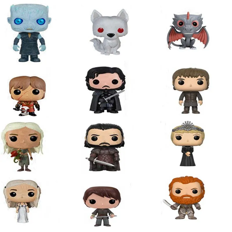 

Game of Thrones Jon Snow Daenerys Targaryen Drogon Ghost Tyrion Lannister Vinyl Action & Toy Figures Children Toys Doll