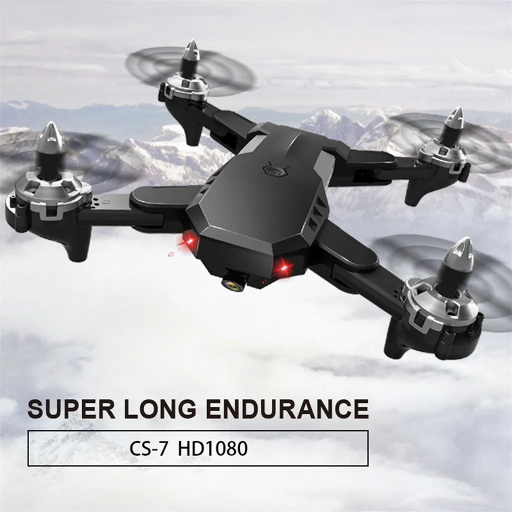 Складной Квадрокоптер CS7 2 4 Ghz FPV Wifi 2MP 720p широкоугольная камера RC селфи Дрон