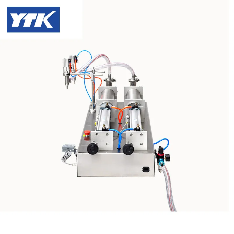YTK 30-500 мл двойная головка жидкий мягкий напиток пневматическая разливочная машина YS-HM-25 измельчения
