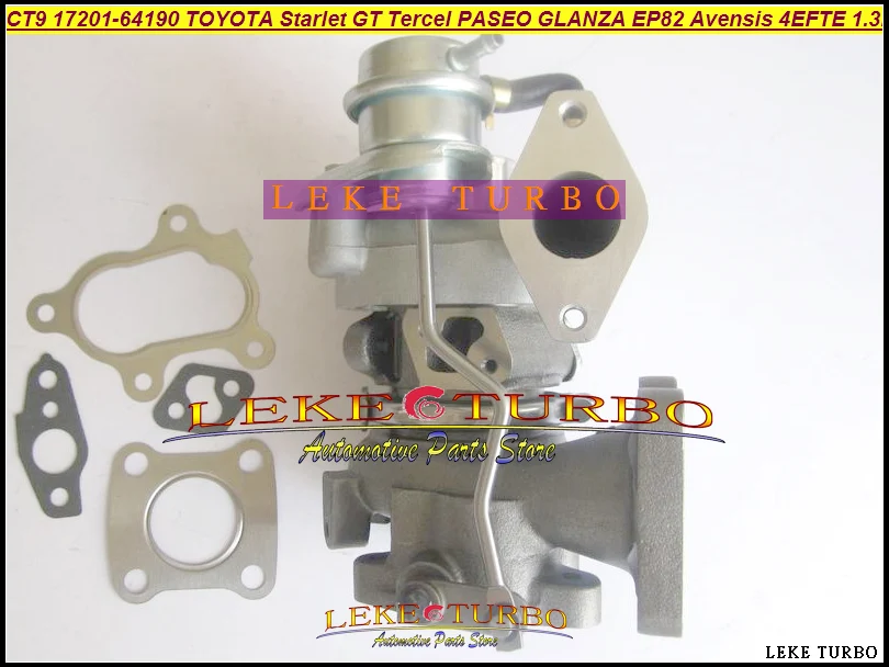 CT9 17201-64190 17201-55030 Turbo Turbocharger For TOYOTA Starlet GT Tercel EP82 EP91 97- Avensis CT 220 97-07 4EFTE (3)