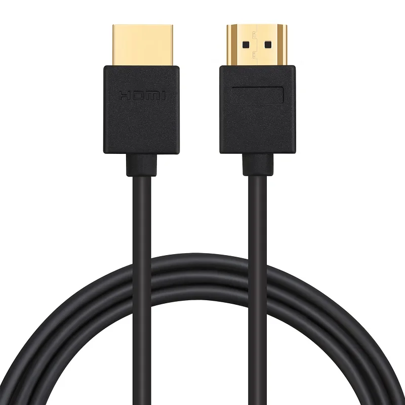 Lungfish HDMI кабель высокоскоростной и гибкий Ethernet, аудио возврат 1080p для HD tv, DVD Blu-ray плееры, XBox one компьютер, PS3 - Цвет: Черный