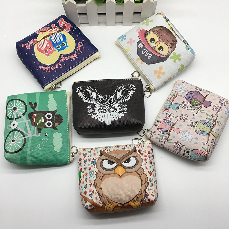 Envío Gratis! 1 lote = 12 modelo lindo Owl monedero/bolso/el bolso cosmético/monedero de La Moneda Linda mini/niños almacenamiento storage|bag storagestorage children - AliExpress