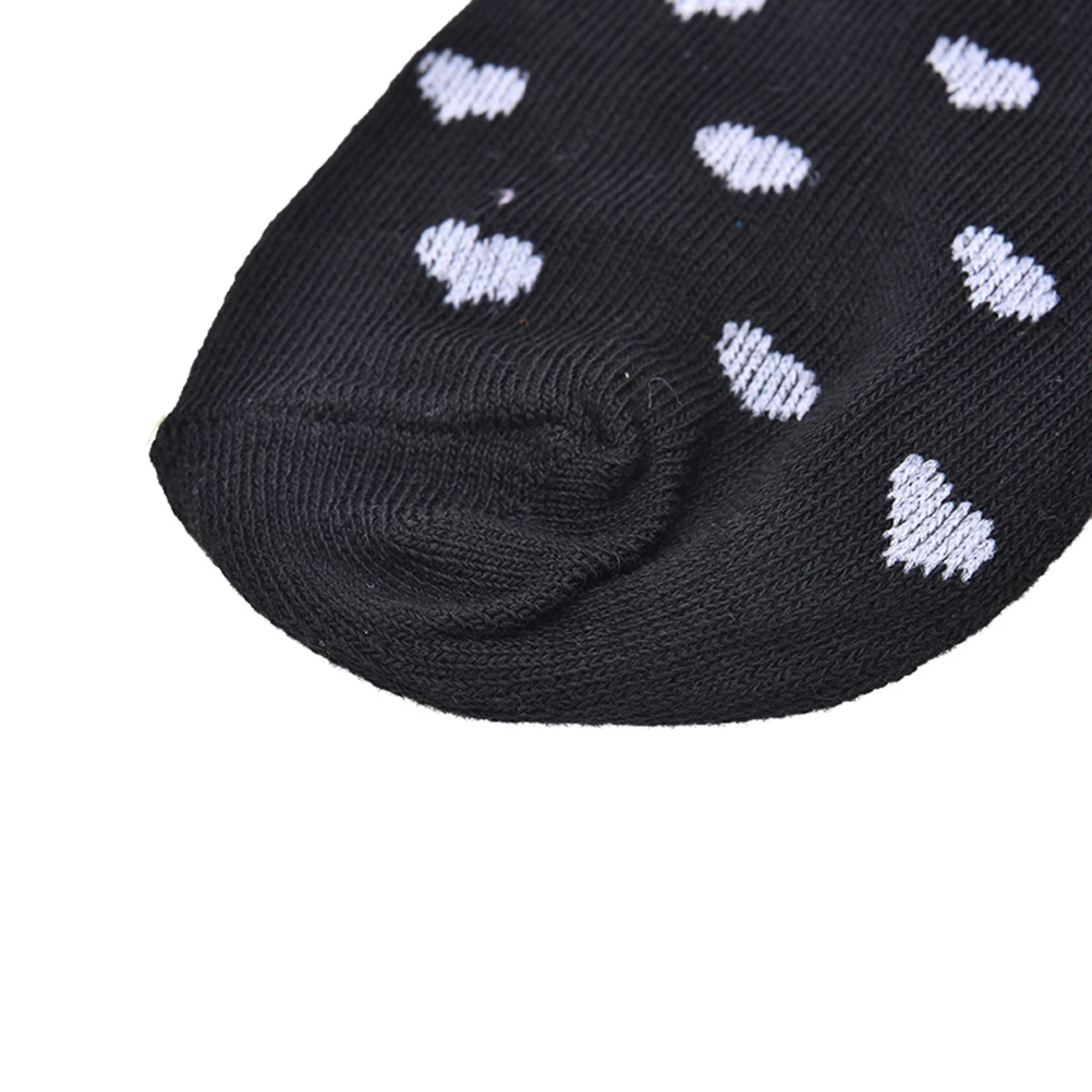 10 шт. = 5 пар, милые детские бамбуковые носки для девочек милые хлопковые носки для девочек, детские однотонные носки в горошек с сердечками