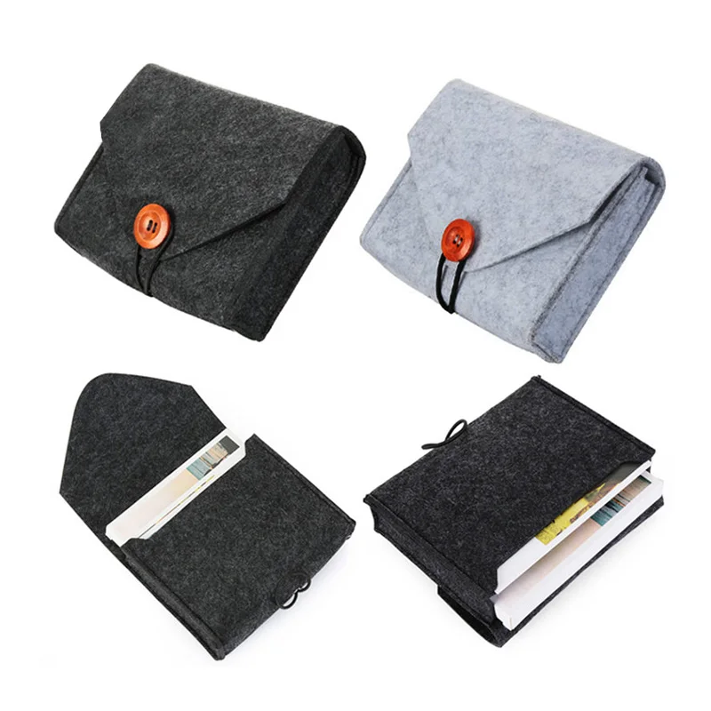

1 Pcs Coin Purse Key Case Mini Felt Pouch Earphone SD Card Power Bank Data Cable Bag Travel Cable Organizer Gadget Storage Bag