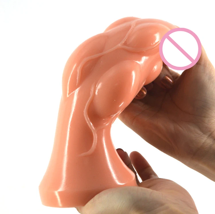 19.9*6.2cm big Dildos for women Grapes shape Realistic huge Dildo 19.9cm Suction huge Gay Sex Toy For Women Dick Erotic Products