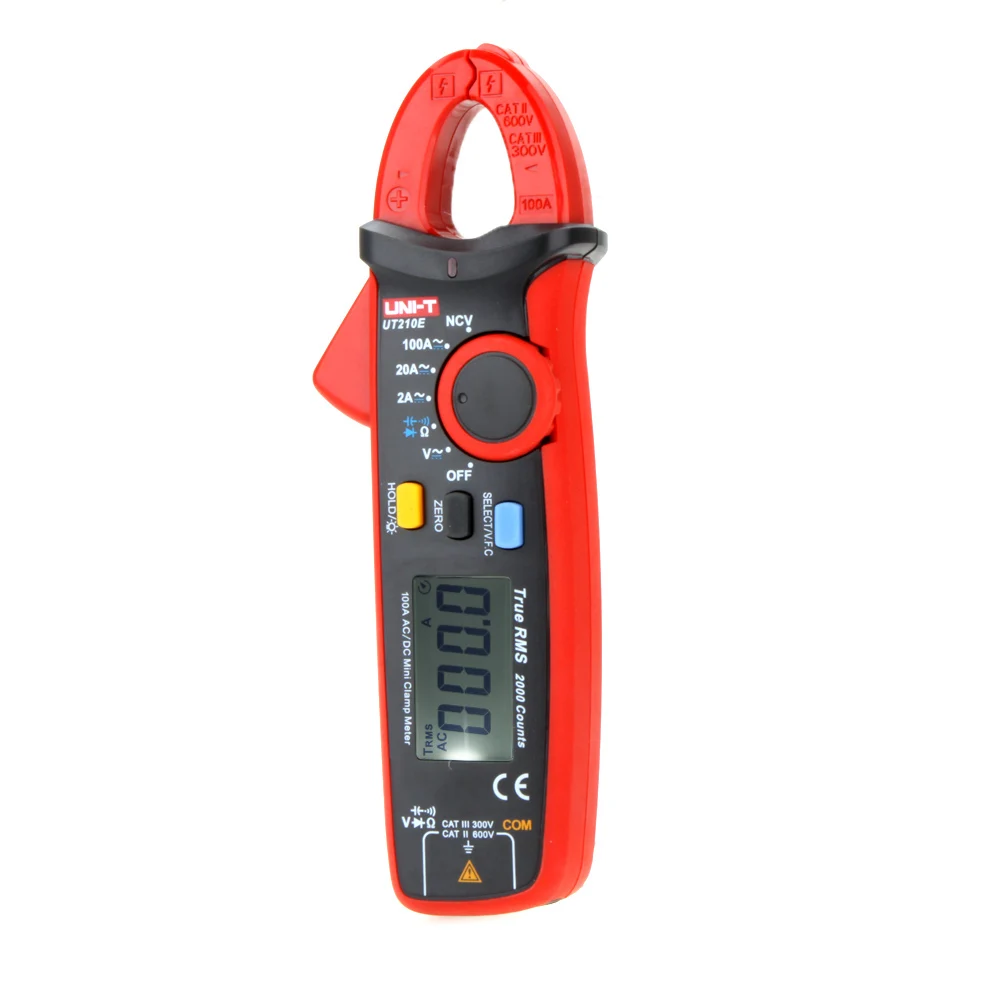 UNI-T UT210E True RMS Mini Digital Clamp Meters AC/DC Current Voltage Auto Range VFC Capacitance Non Contact Multimeter Diode