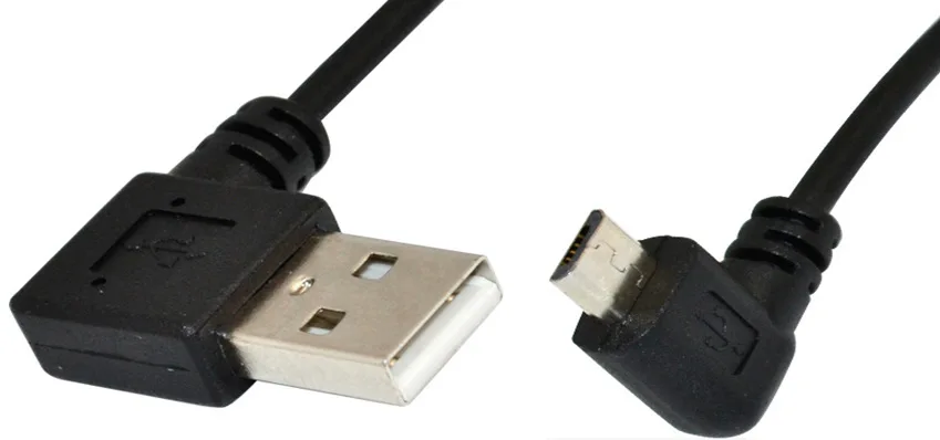 5 футов Спиральный USB MICRO 5Pin левый угол папа к 2 0 A Штекер кабель|left angle|to usbusb 2.0 |