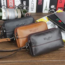 Лидер продаж, мужской чехол для телефона из натуральной кожи, модный тренд, клатч на запястье, сумки на руку, поясной ремень, кошелек, сумка, поясная сумка