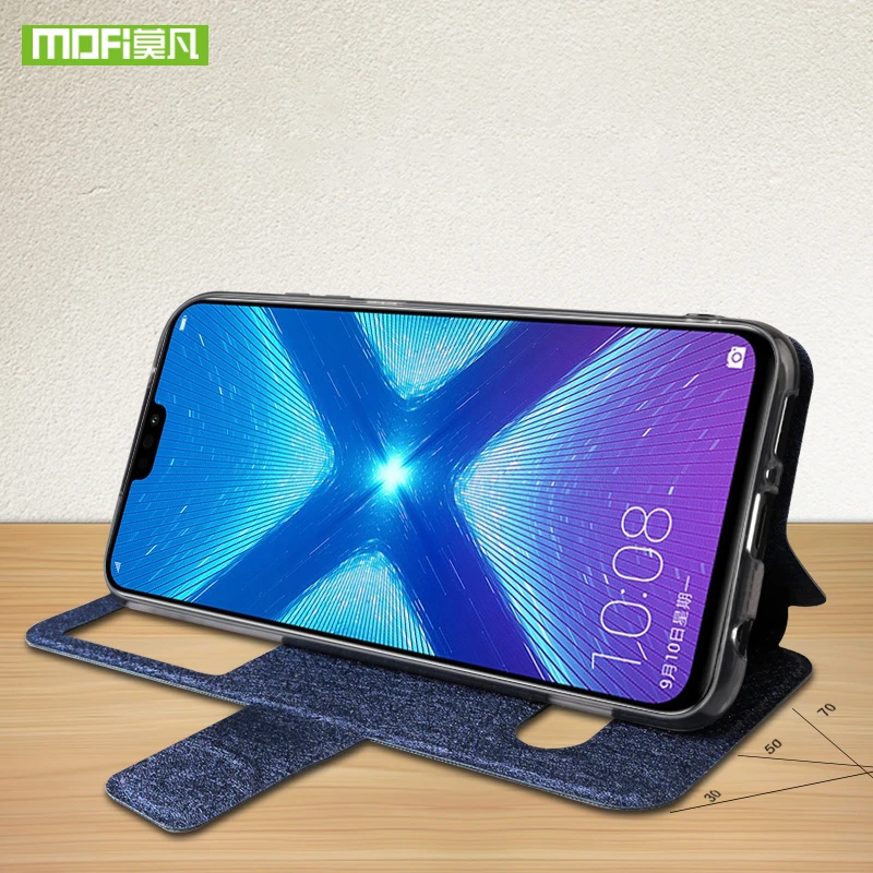 Mofi для huawei honor 8X Max силиконовый флип кейс Роскошный чехол из искусственной кожи 8x