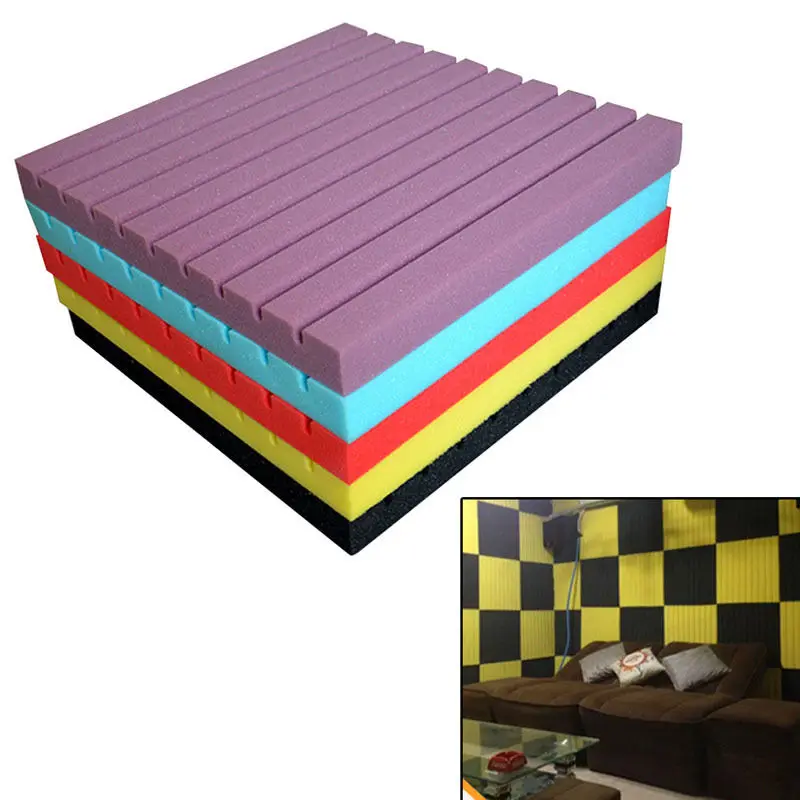 

New High-density Soundproof Wedge Tile Acoustic Foam Sound Absorption Panel HOT