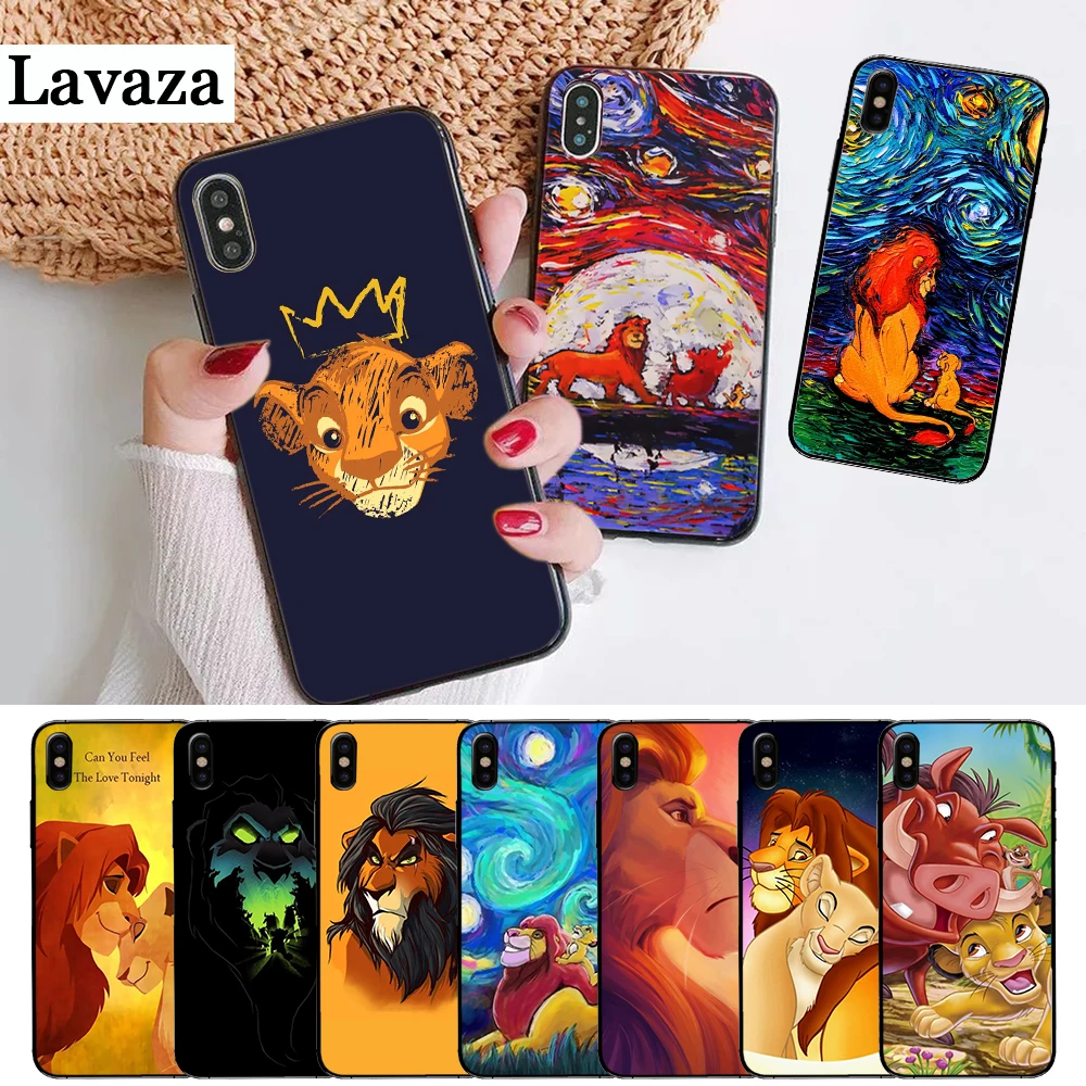 

Lavaza Cartoon Movie Lion King Silicone Case for iPhone 5 5S 6 6S Plus 7 8 X XS Max XR
