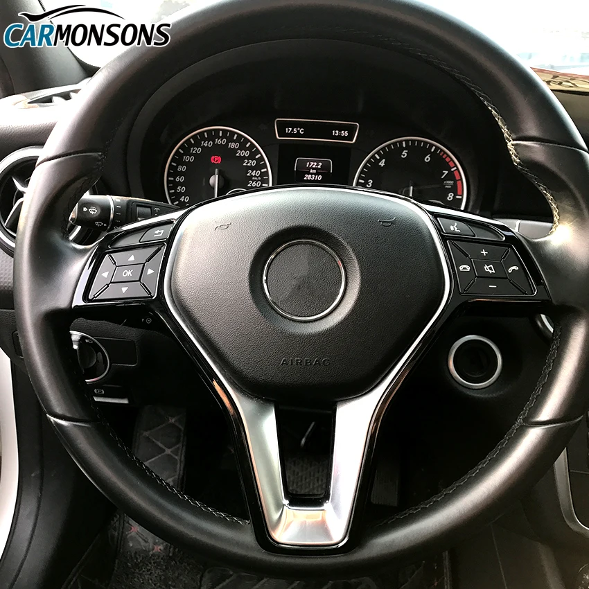 Наклейки на руль для Mercedes Benz A B C E CLA GLA GLC GLK CLS V Class W176 W246 W204 W205 W212 W213 W117 X156 W447 |