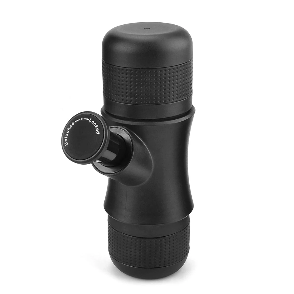 100ml Handheld Portable Coffee Espresso Maker for Home Travel Office Camp Black Hand Operated