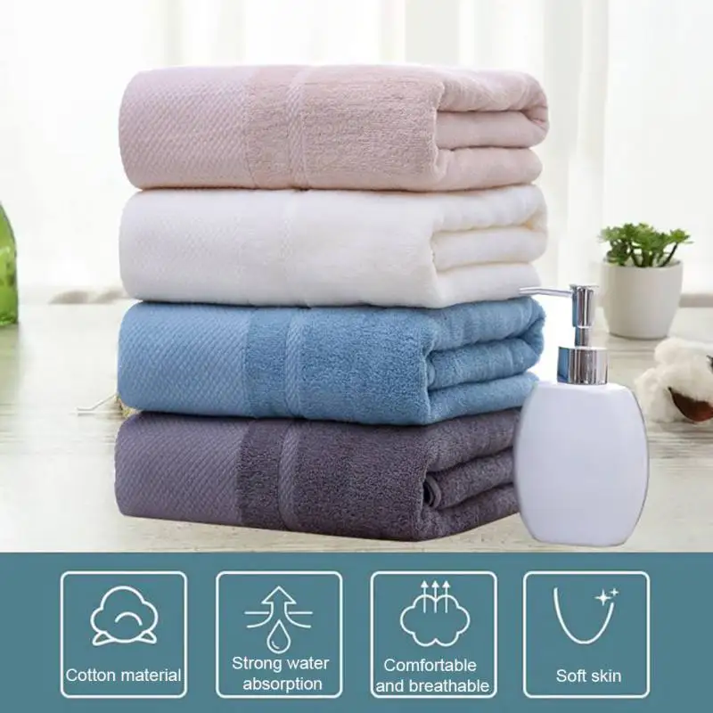 Super Water Absorbent Bath Towel Cotton Bathroom Large Towel for Home