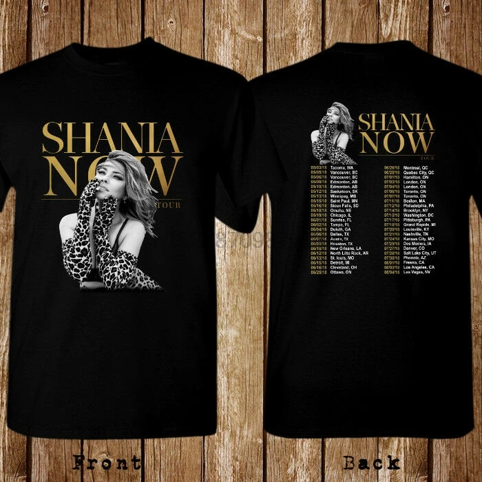 NEW SHANIA TWAIN NOW TOUR 2018 1 T-Shirt Size-S To 5XL