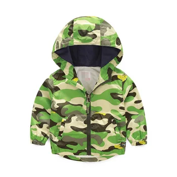 

Hot Sale spring autumn children Camouflage hoodies Boys girls cotton coat Fashion Long Sleeve Print baby clothes zipper Jacket