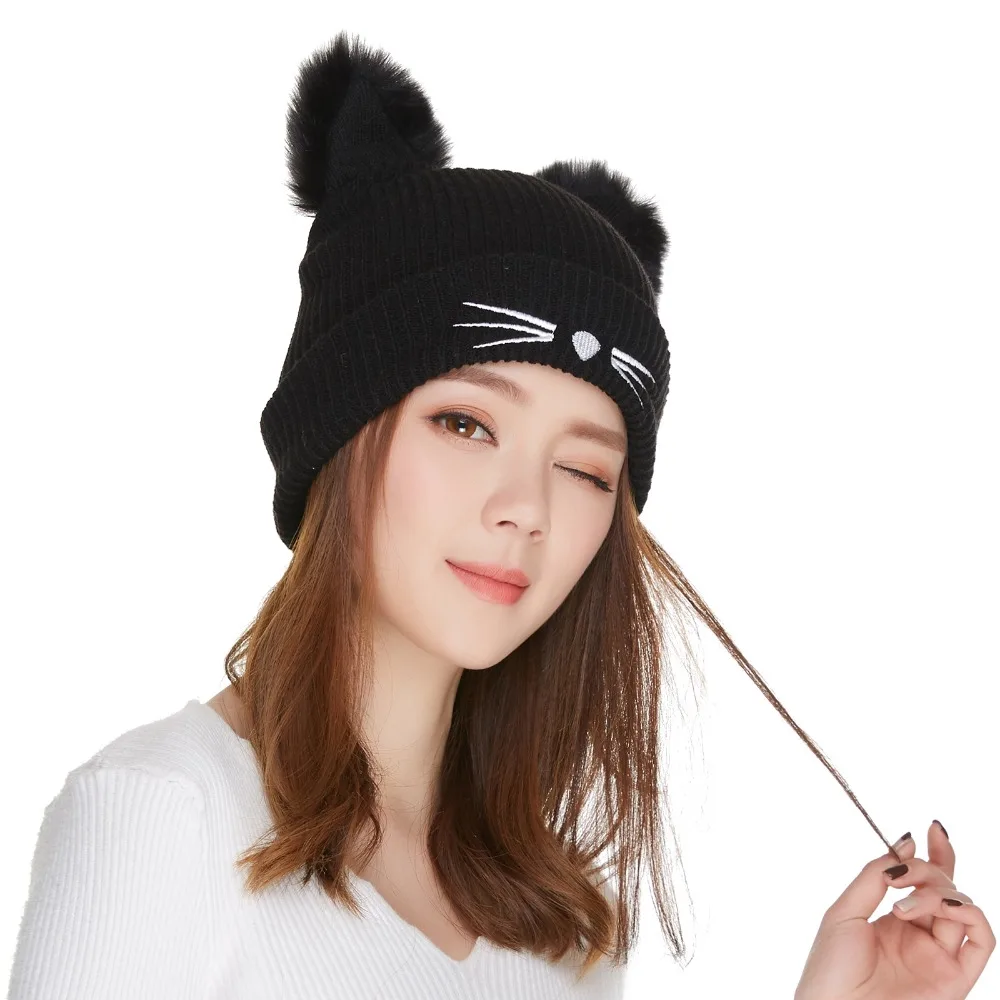 Cat Ear Hat Knitting Pattern Custom Design Cat Ear Hat Knitting Pattern Custom Design