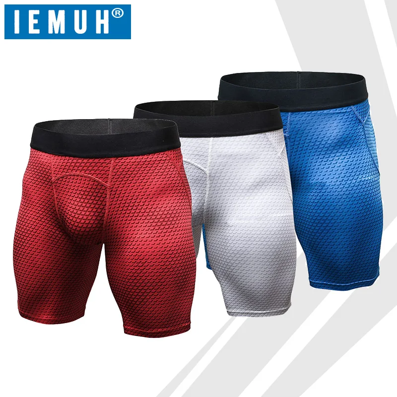 Компрессионные шорты IEMUH 3 шт. спортивные Cossfit бодибилдинг камуфляжные брюки