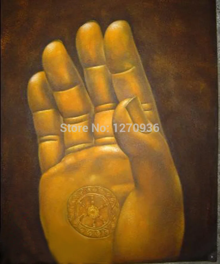 

Popular Item Best Price High Quality Skilled Painters Hand Painted Buddha Palm Oil Painting on Canvas Wall Artwork Decorative
