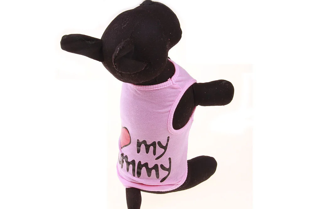 Модная футболка для собак, летняя собачья жилетка, одежда, хлопковый жилет для щенков, Милая футболка для собак, одежда для мамы, папы, размер S-XXL